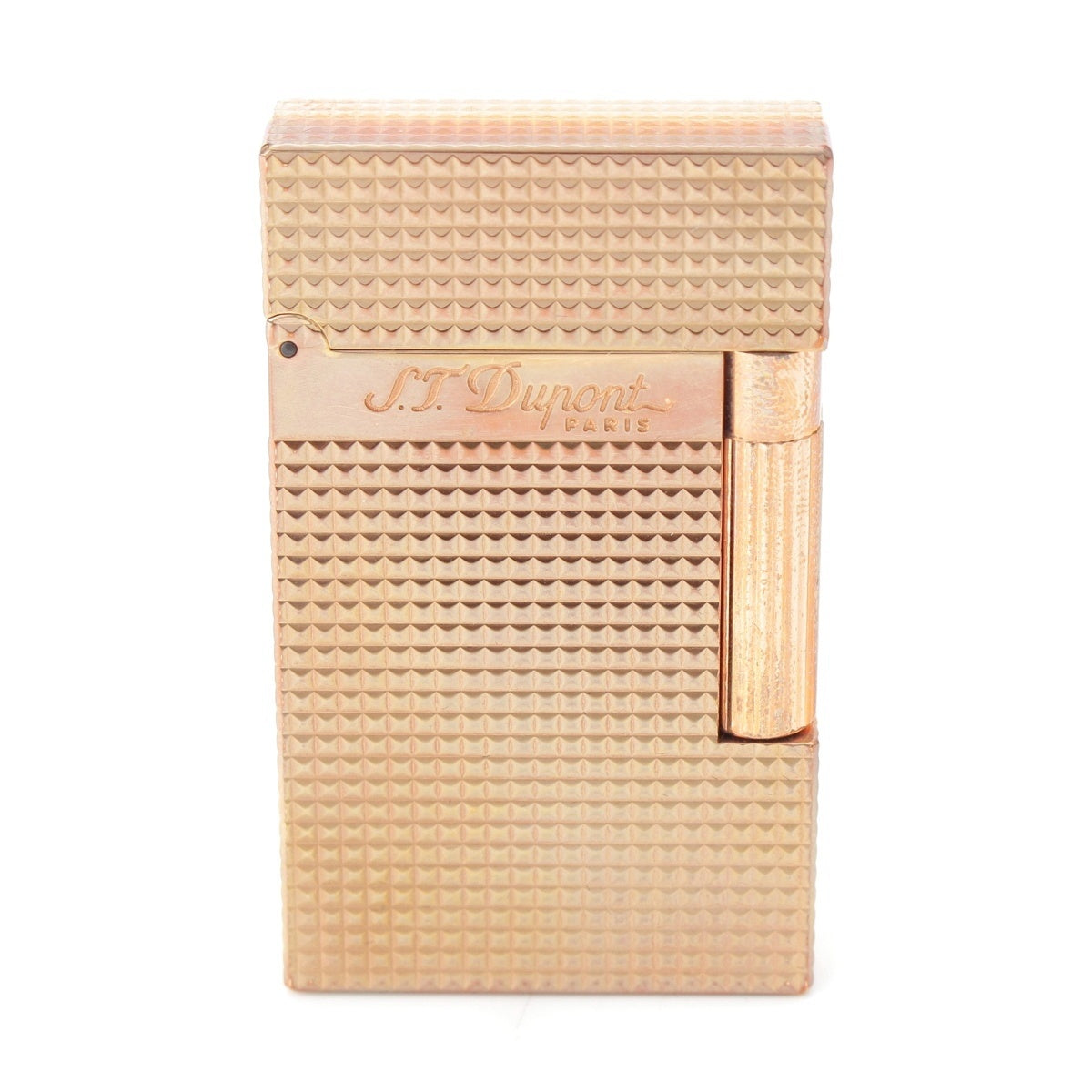Dupont Line 2 Diamond Head Gas lighter Smoking tool Pink gold