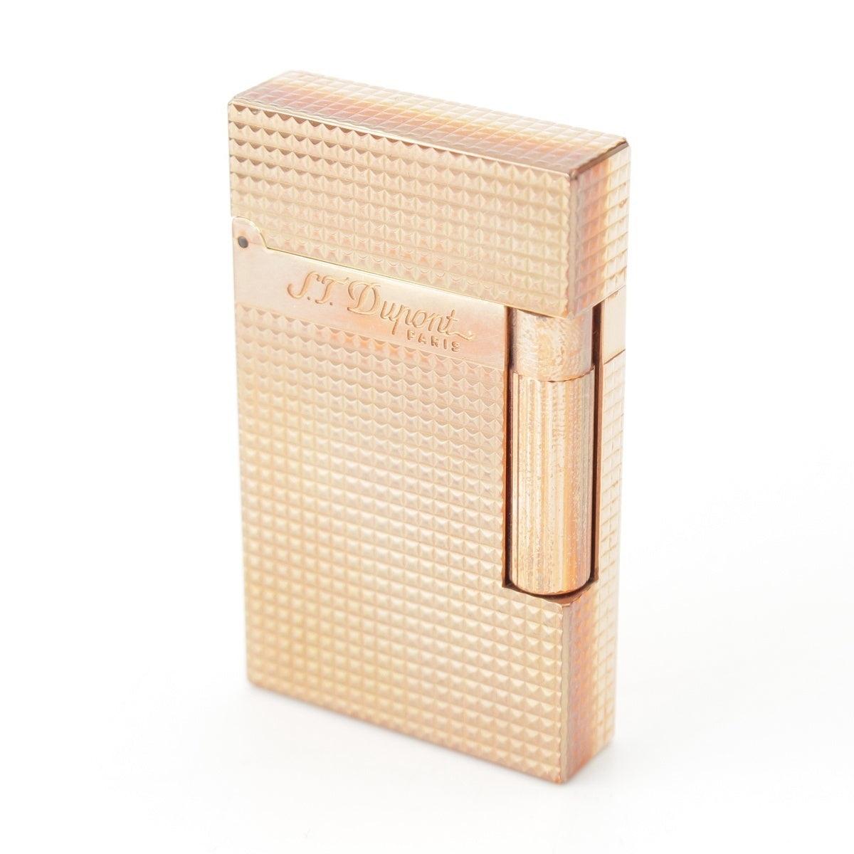 Dupont Line 2 Diamond Head Gas lighter Smoking tool Pink gold