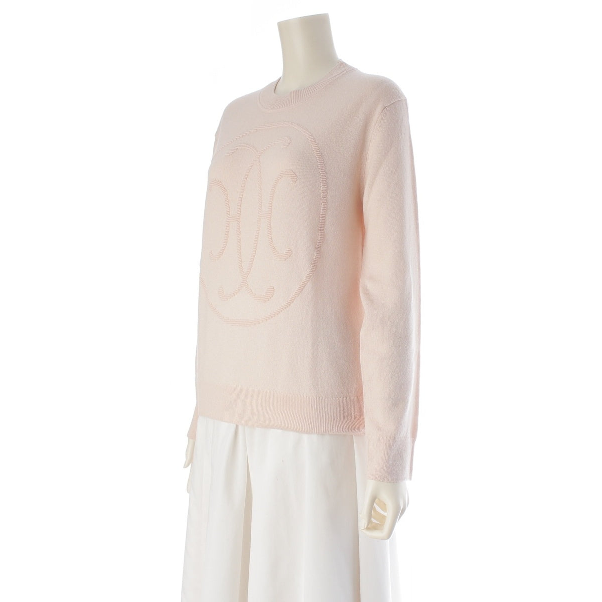 HERMES cashmere Knit sweater sweater tops pink 40