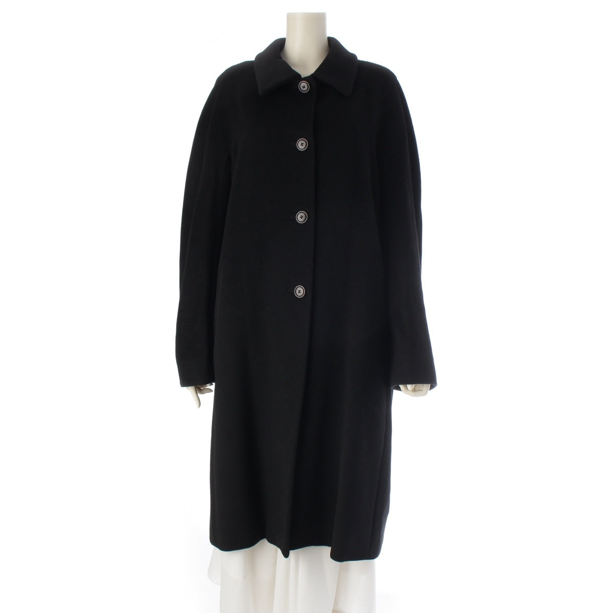 MAX MARA wool long coat outer black J40