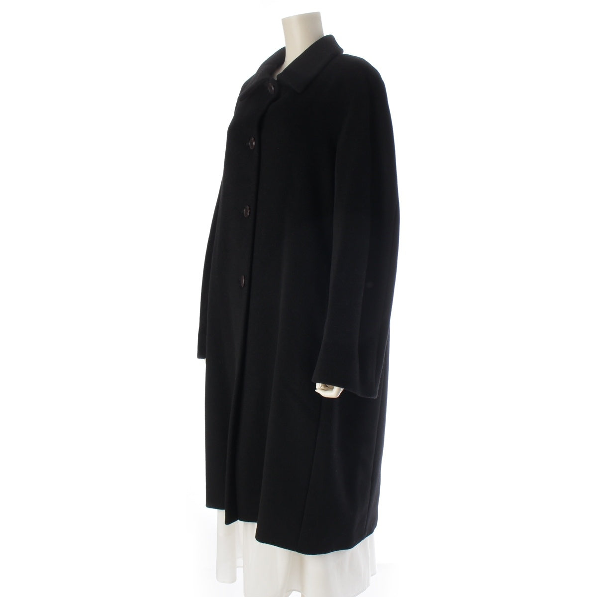 MAX MARA wool long coat outer black J40