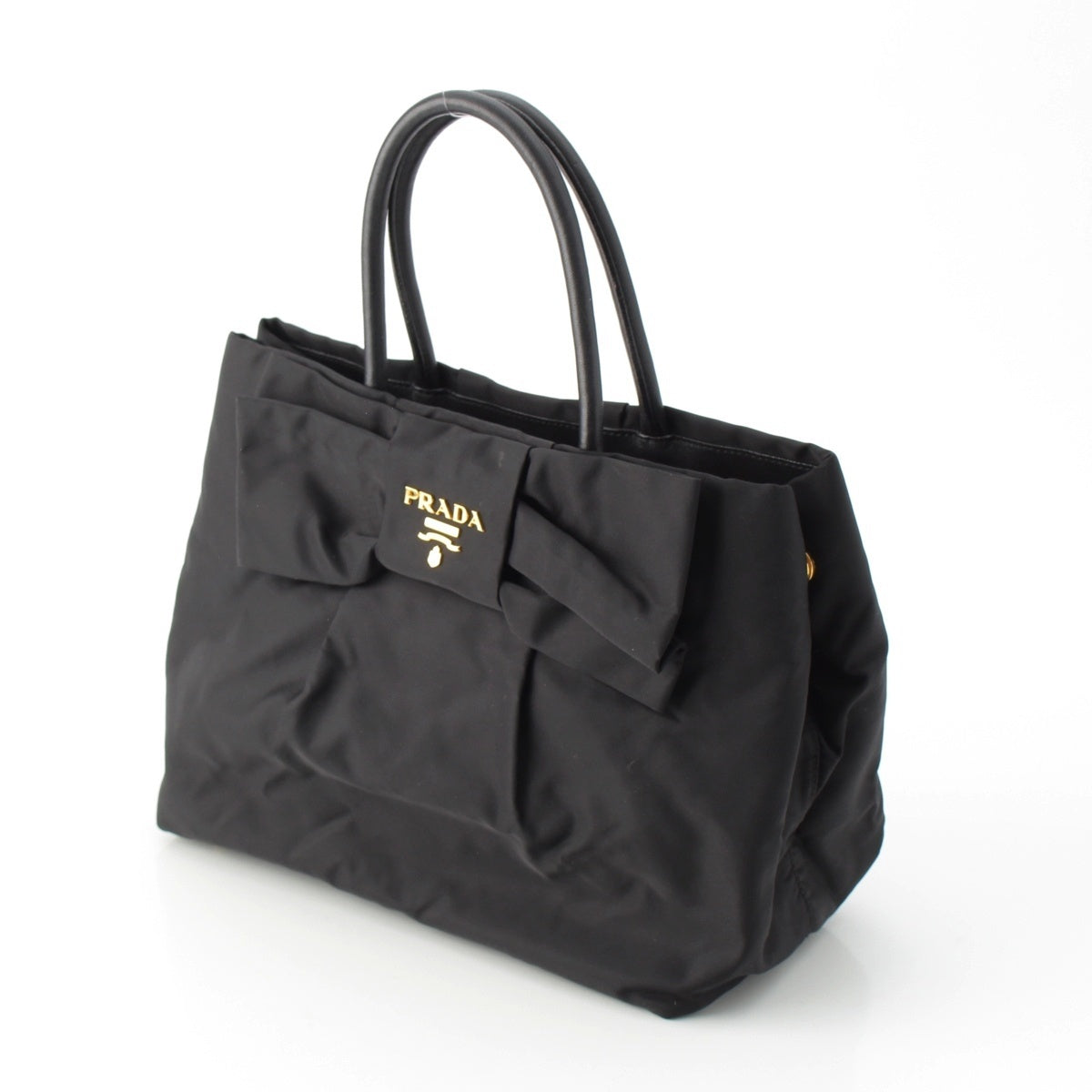 PRADA Test ribbon Tote Bag BN1601 black