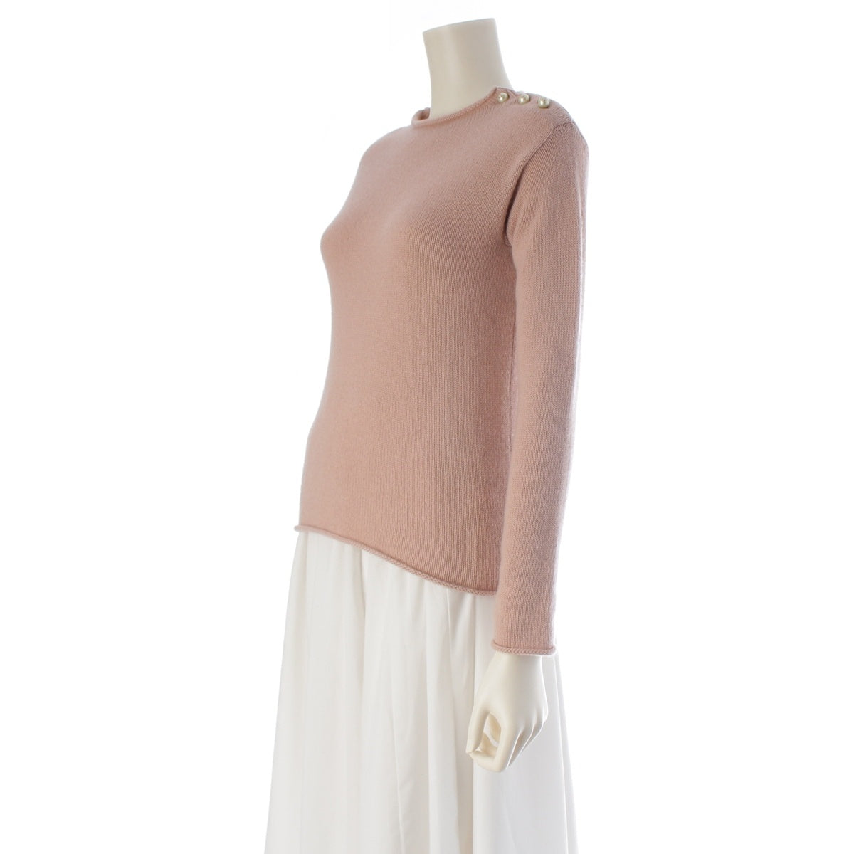 Dior cashmere Knit Pearl sweater 354S74AM082 pink 38