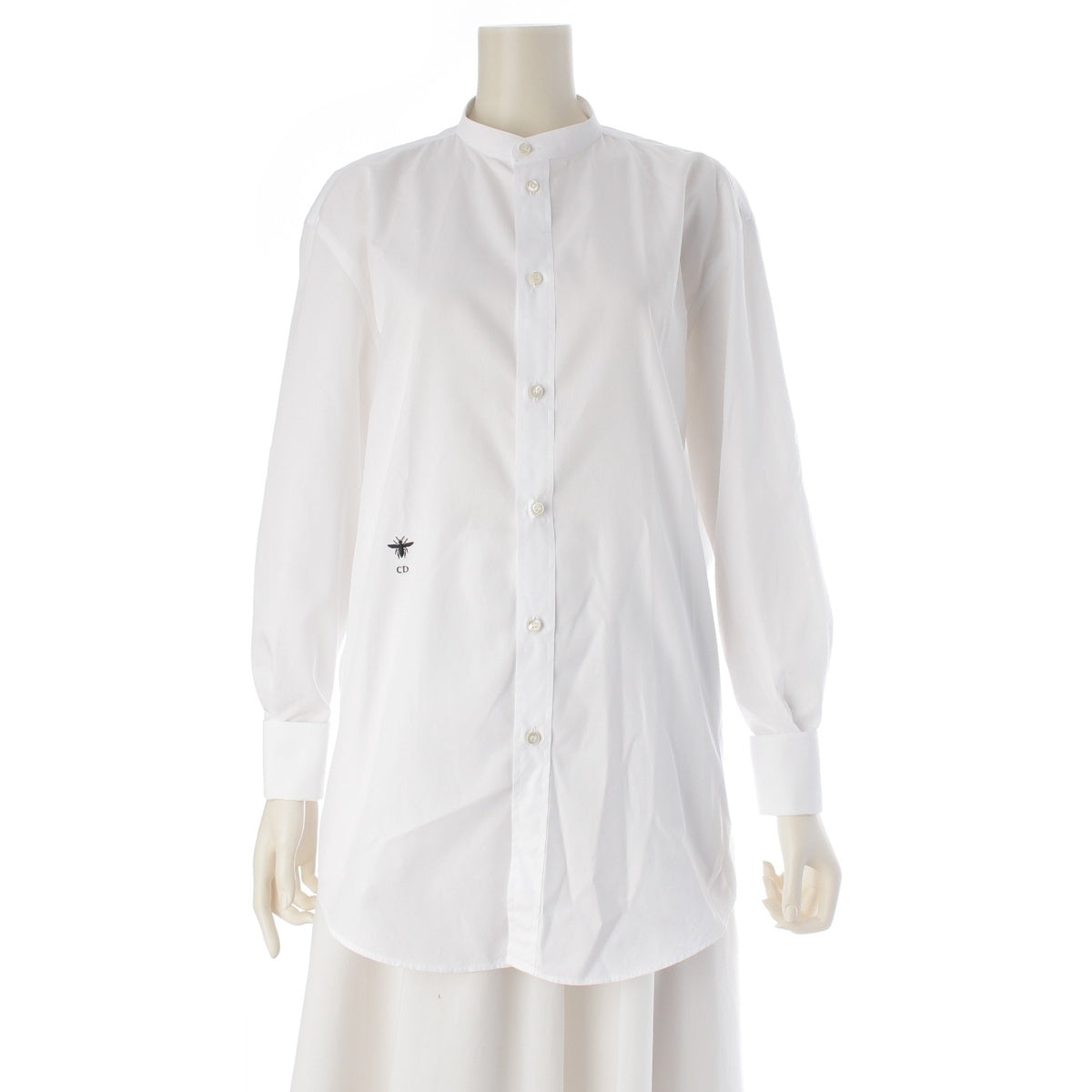 Dior cotton Bee Long sleeve shirt 341B20A3356 white 38