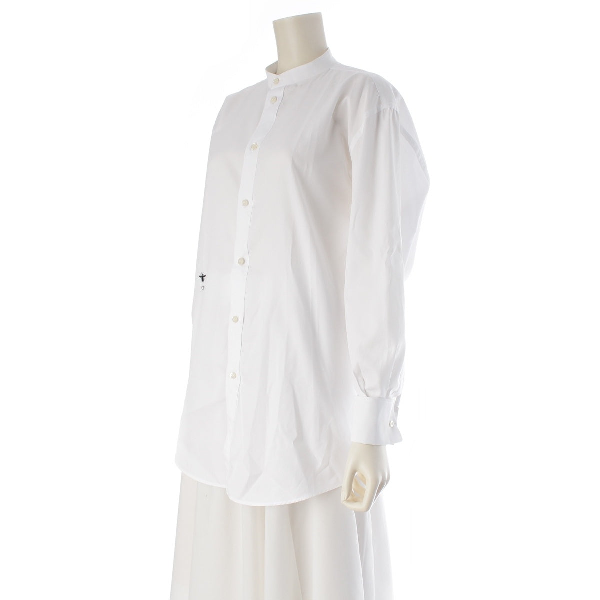 Dior cotton Bee Long sleeve shirt 341B20A3356 white 38