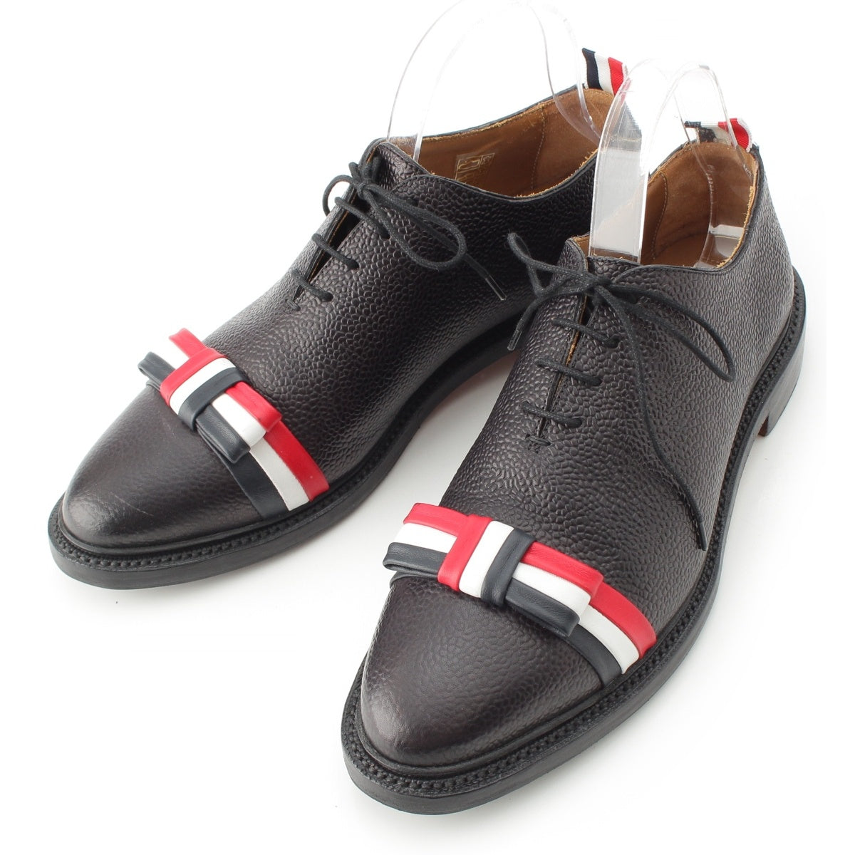 THOM BROWNE leather Ribbon Tricolor Dress shoes black 41