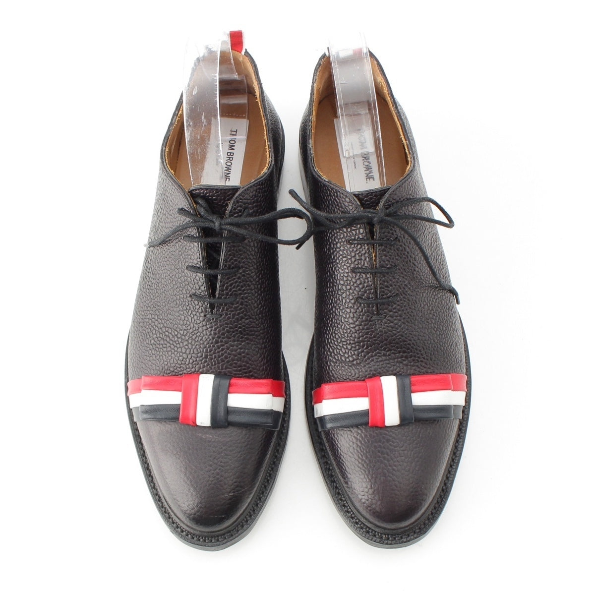 THOM BROWNE leather Ribbon Tricolor Dress shoes black 41
