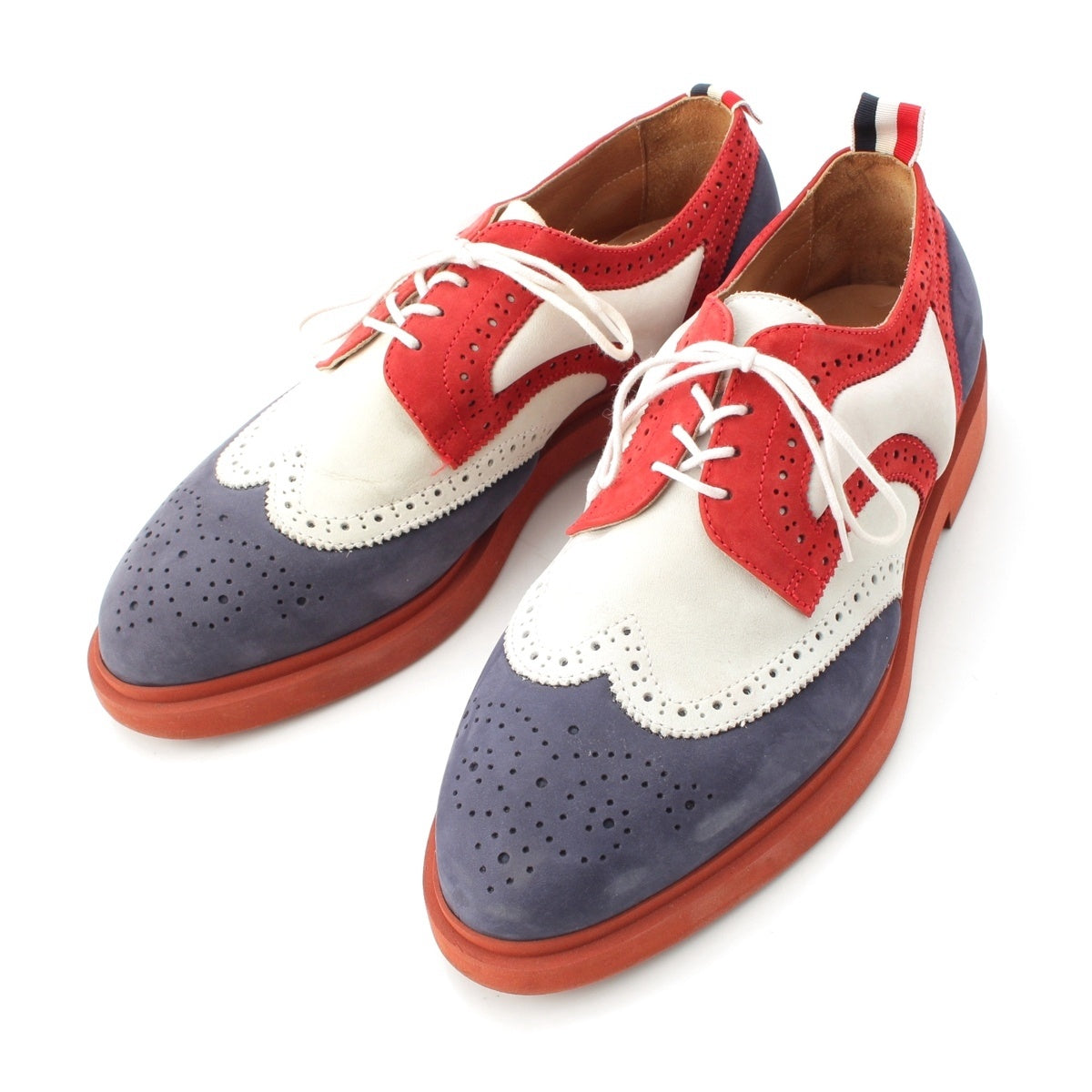 THOM BROWNE suede Tricolor Dress shoes multicolor 42
