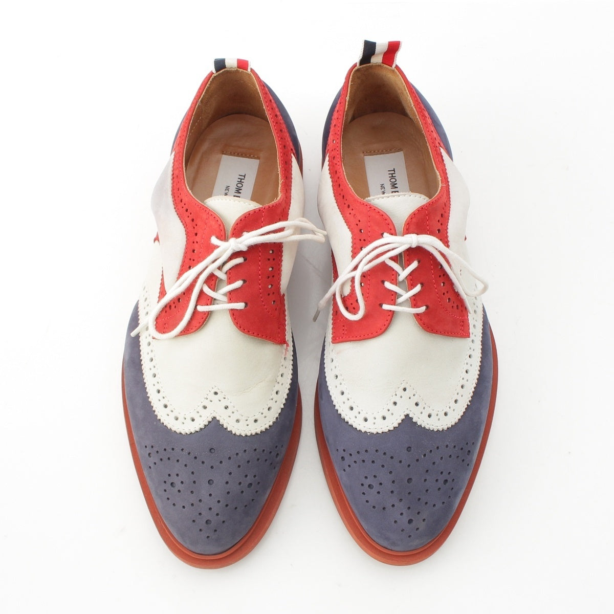 THOM BROWNE suede Tricolor Dress shoes multicolor 42