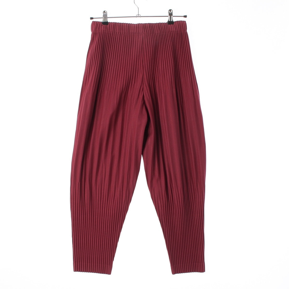 HOMME PLISSE ISSEY polyester Pleated balloon Pants HP33JF185 Burgundy 1