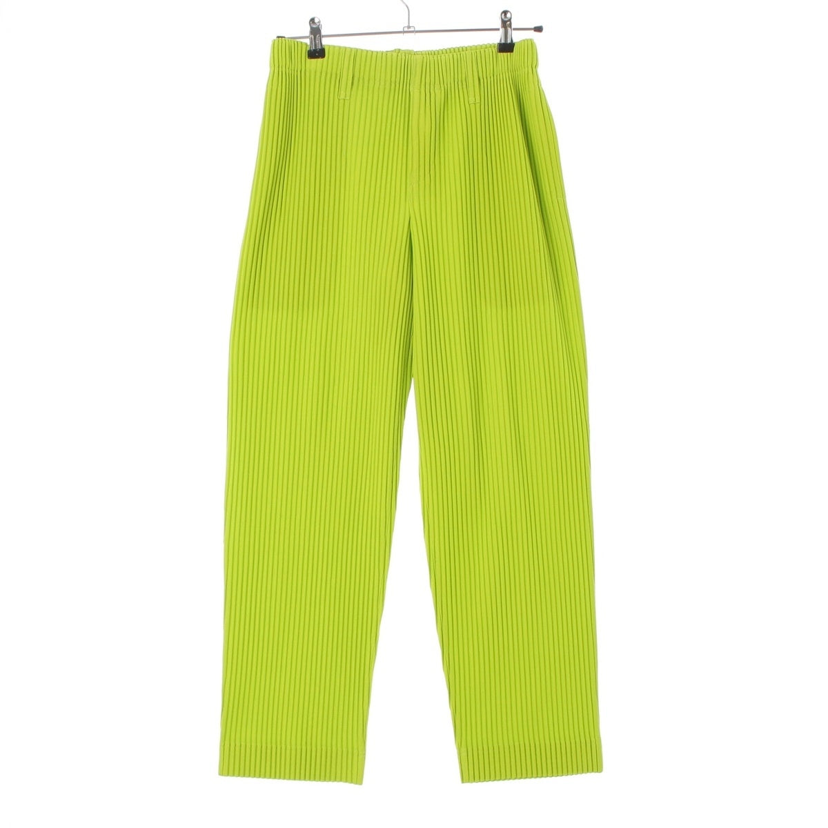 HOMME PLISSE ISSEY polyester Tailored Pleated Pants HP11JF208 Light green 1