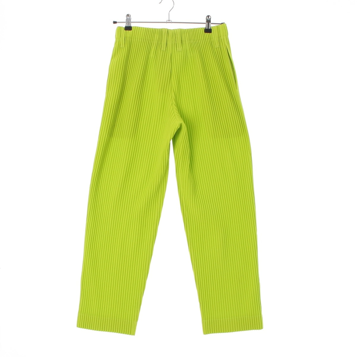 HOMME PLISSE ISSEY polyester Tailored Pleated Pants HP11JF208 Light green 1