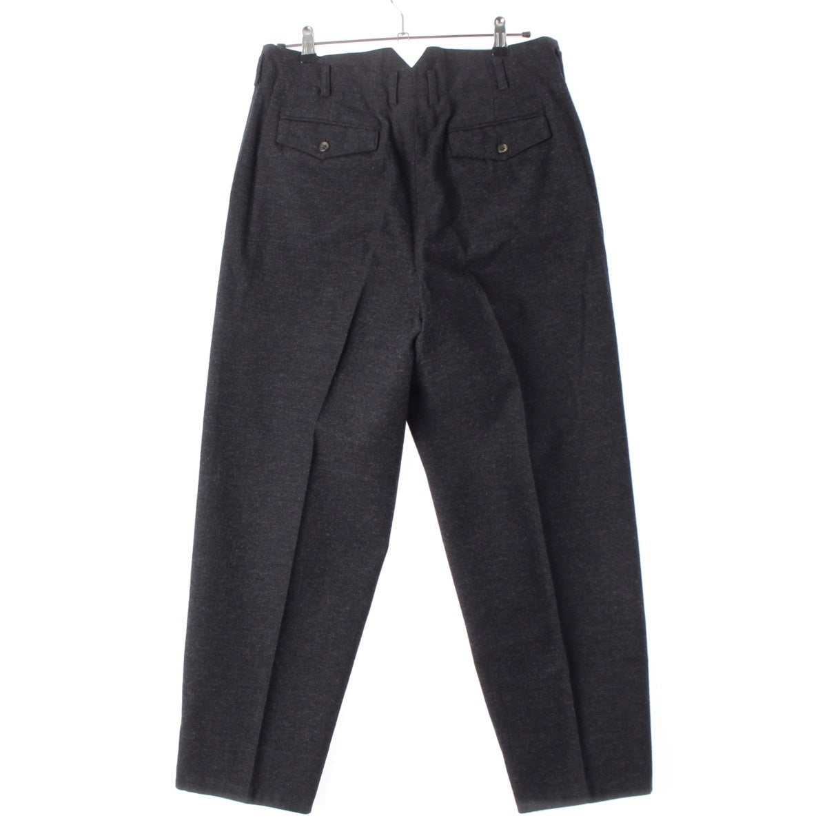 COMME des GARCONS HOMME wool Wide slacks Pants HP-08008M Charcoal Gray Navy M