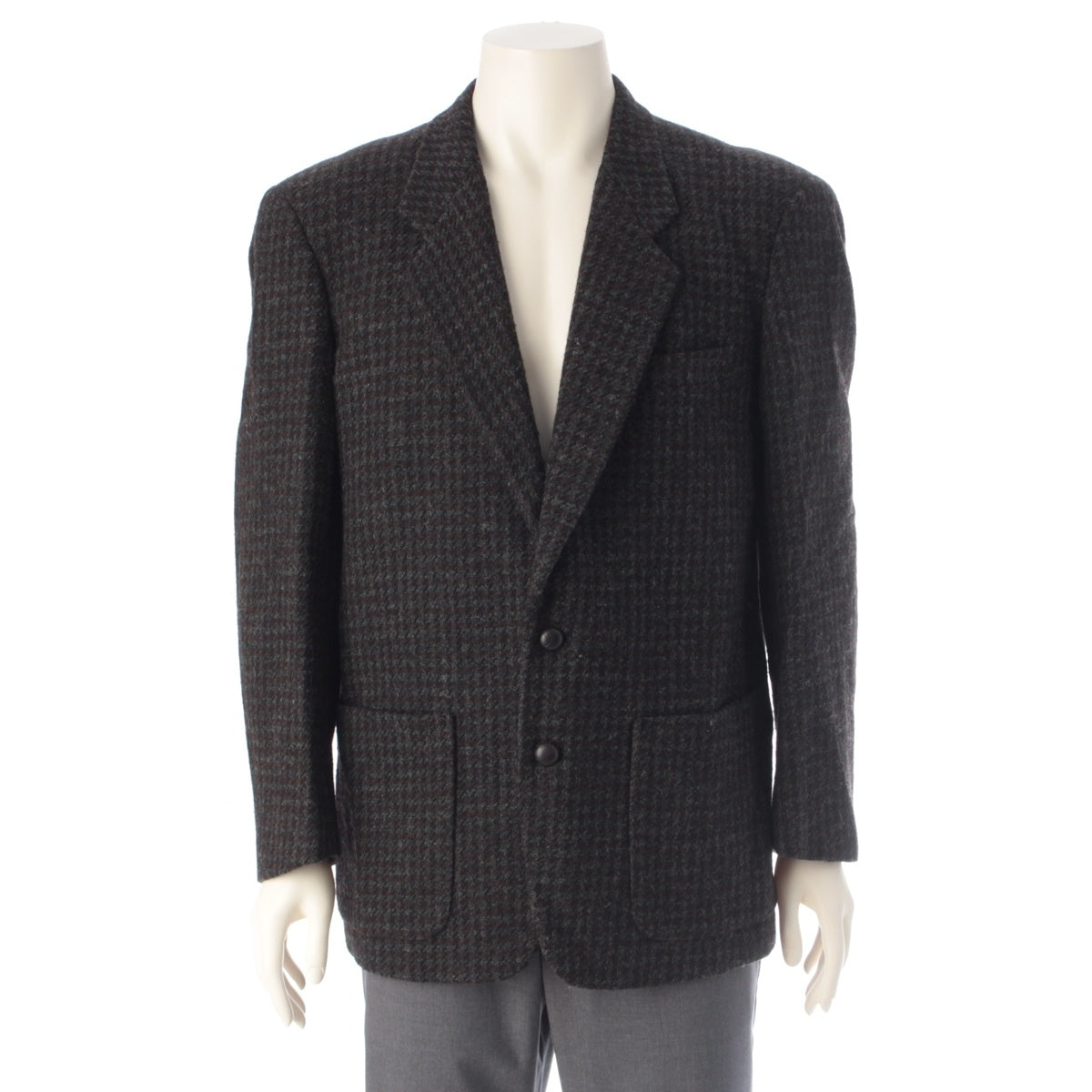 COMME des GARCONS HOMME wool 2B Covered Buttons tailored jacket D-TK9210 Brown, Gray, Black M