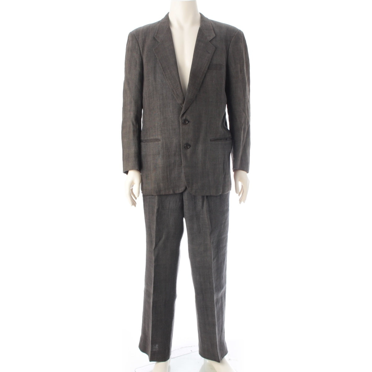 COMME des GARCONS HOMME linen suit Tailored jacket pants setup HS-11014M HS-11014M Dark gray M