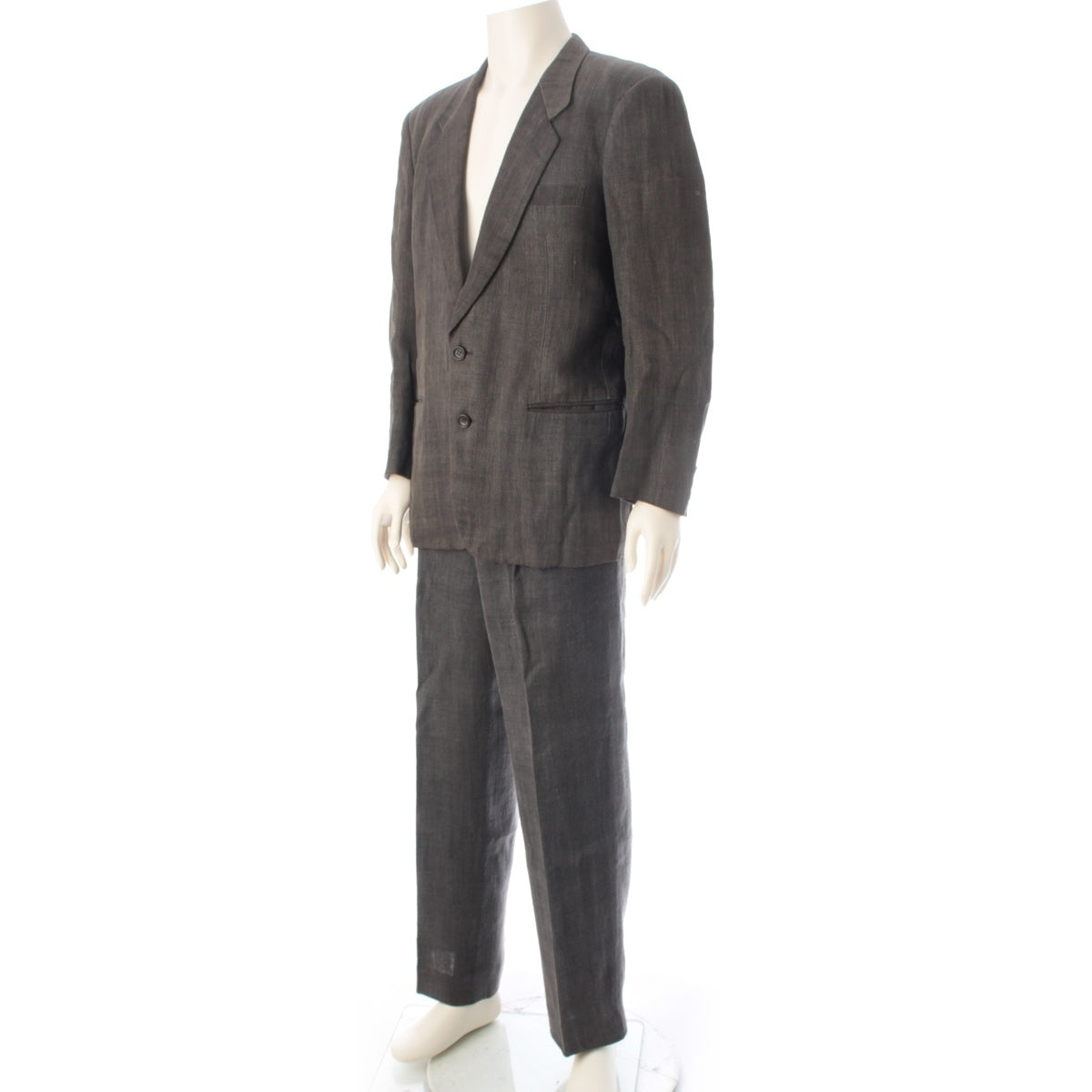 COMME des GARCONS HOMME linen suit Tailored jacket pants setup HS-11014M HS-11014M Dark gray M