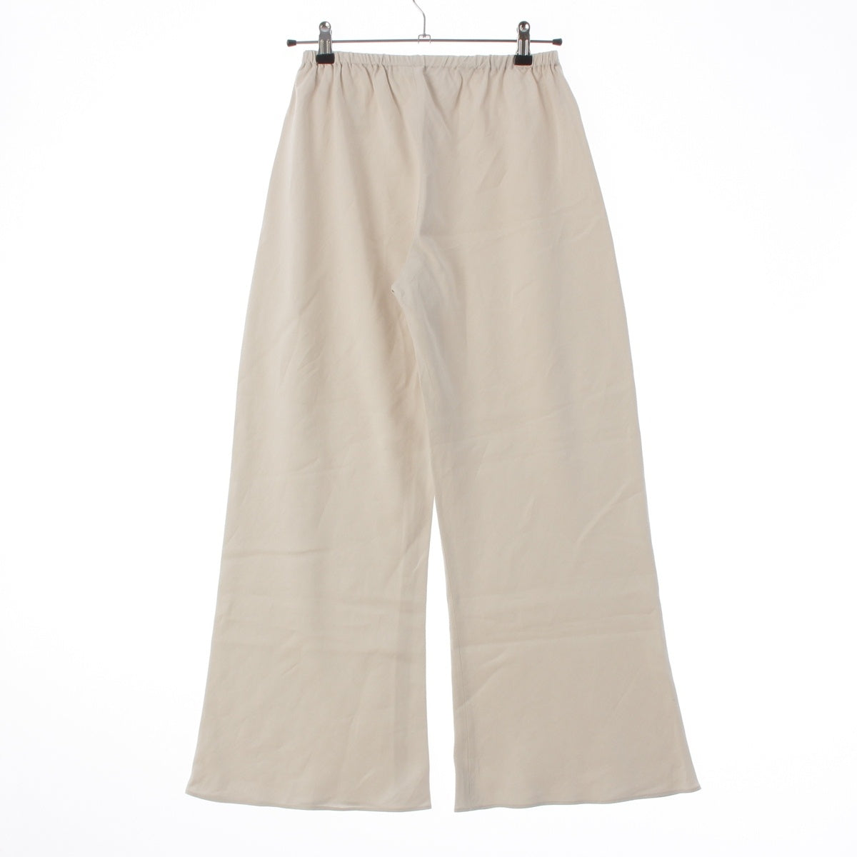 THE ROW Silk Linen GALA PANTS - Elastic Waistband - Easy Fit Pants 8653 W3691 Light gray 2