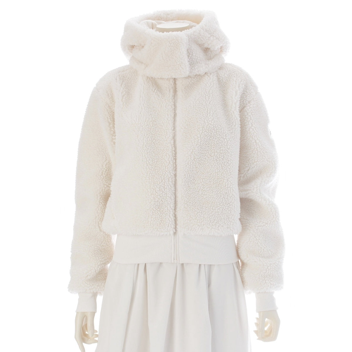 ALO yoga Foxy Sherpa Jacket Boa hoodie Blouson Jacket W4493R white xxs