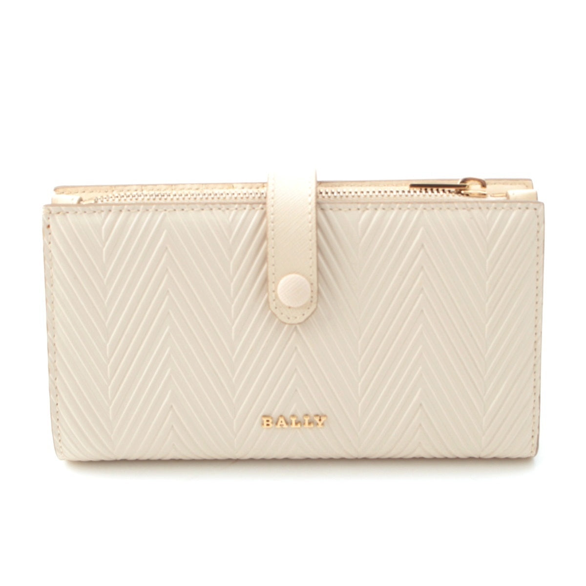 BALLY leather LAMBER logo Purse white
