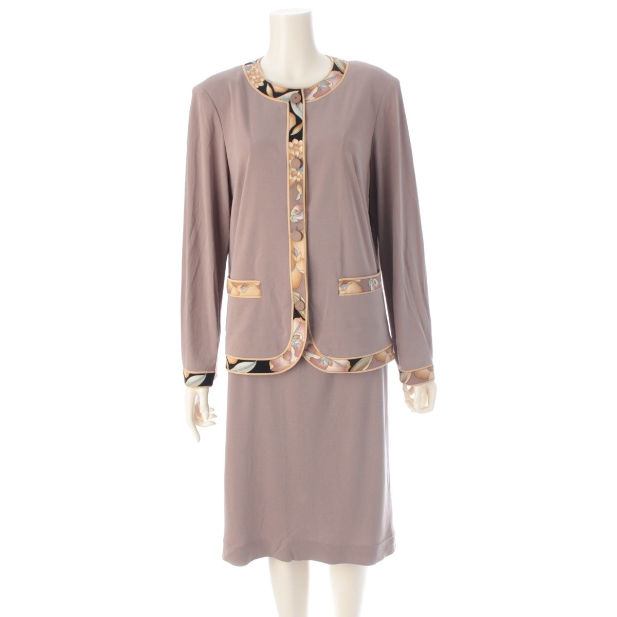 LEONARD Can-can material, acetate, polyester No color Skirt setup Tops Bottoms 0182555 0189568 Greige x brown LL 76
