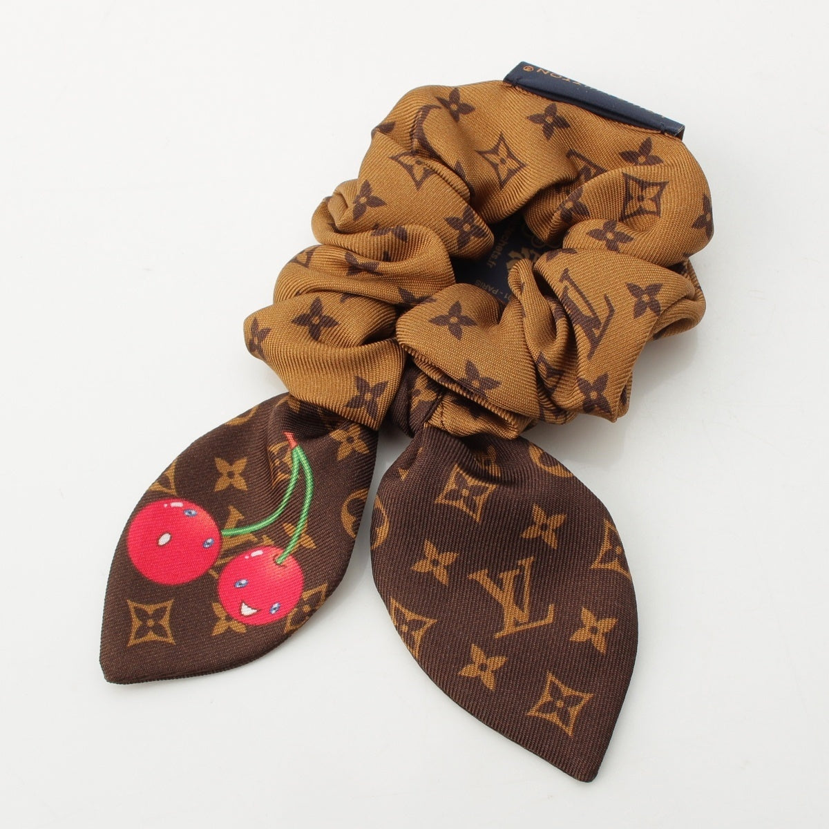 LOUIS VUITTON Takashi Murakami Monogram Cherry Scrunchie Set hair accessory white
