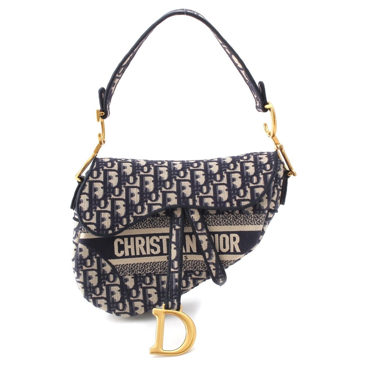 Dior Oblique Saddle back one belt Shoulder Bag Navy