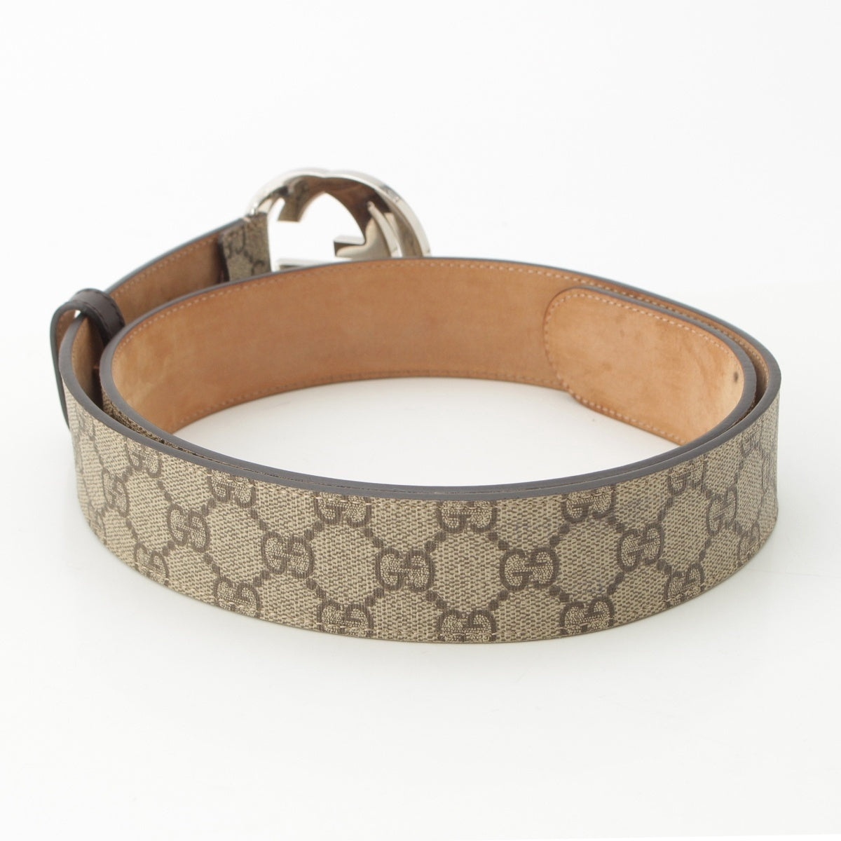 GUCCI GG Interlocking GG Supreme belt 411924 Brown
