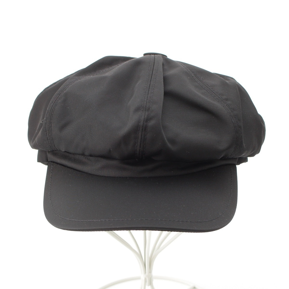 PRADA recycled polyamide Rinylon Triangle Logo Hat Casquette 1HC551 black