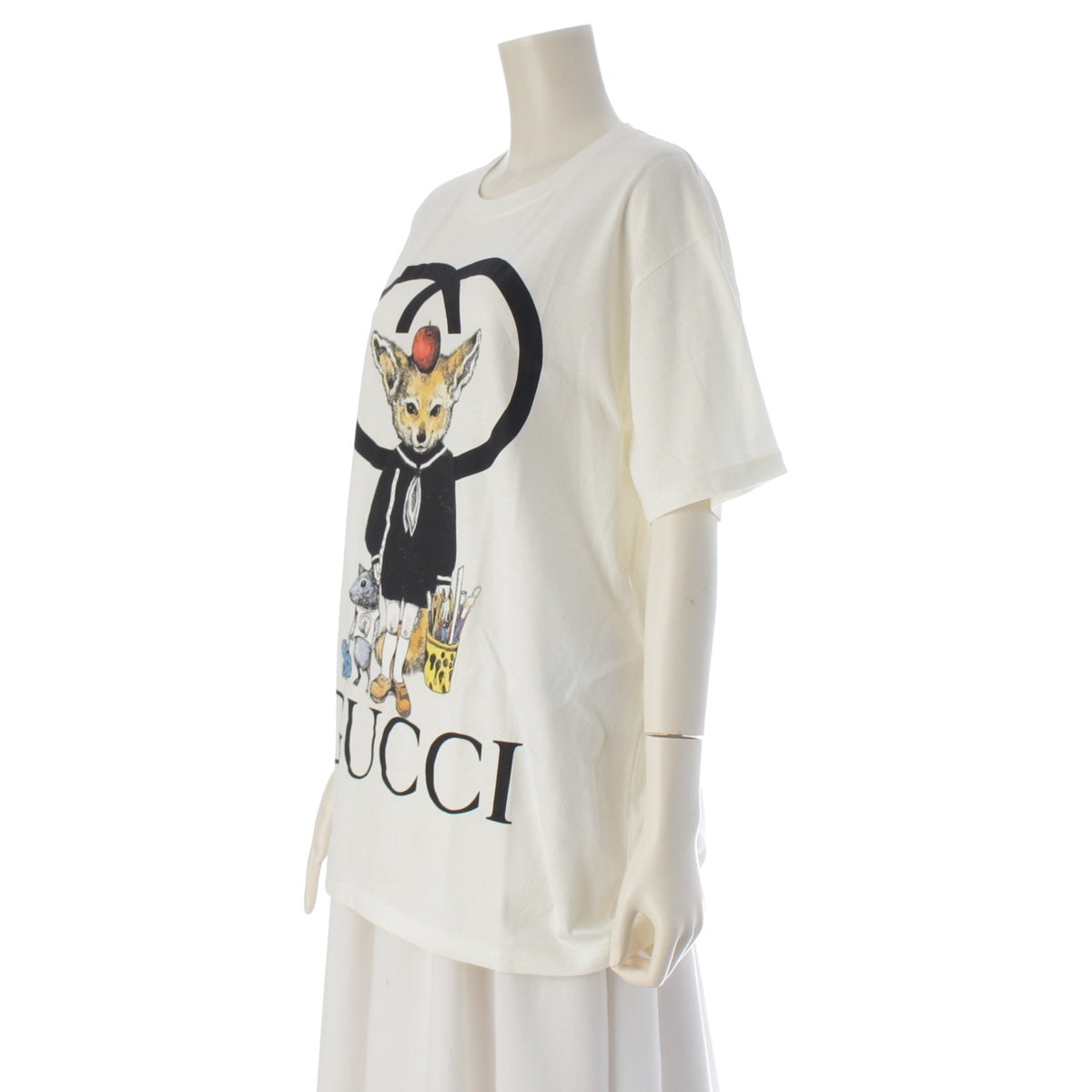 GUCCI Yuko Higuchi Japan Limited GG Logo Short sleeve T-shirt 548334 white S