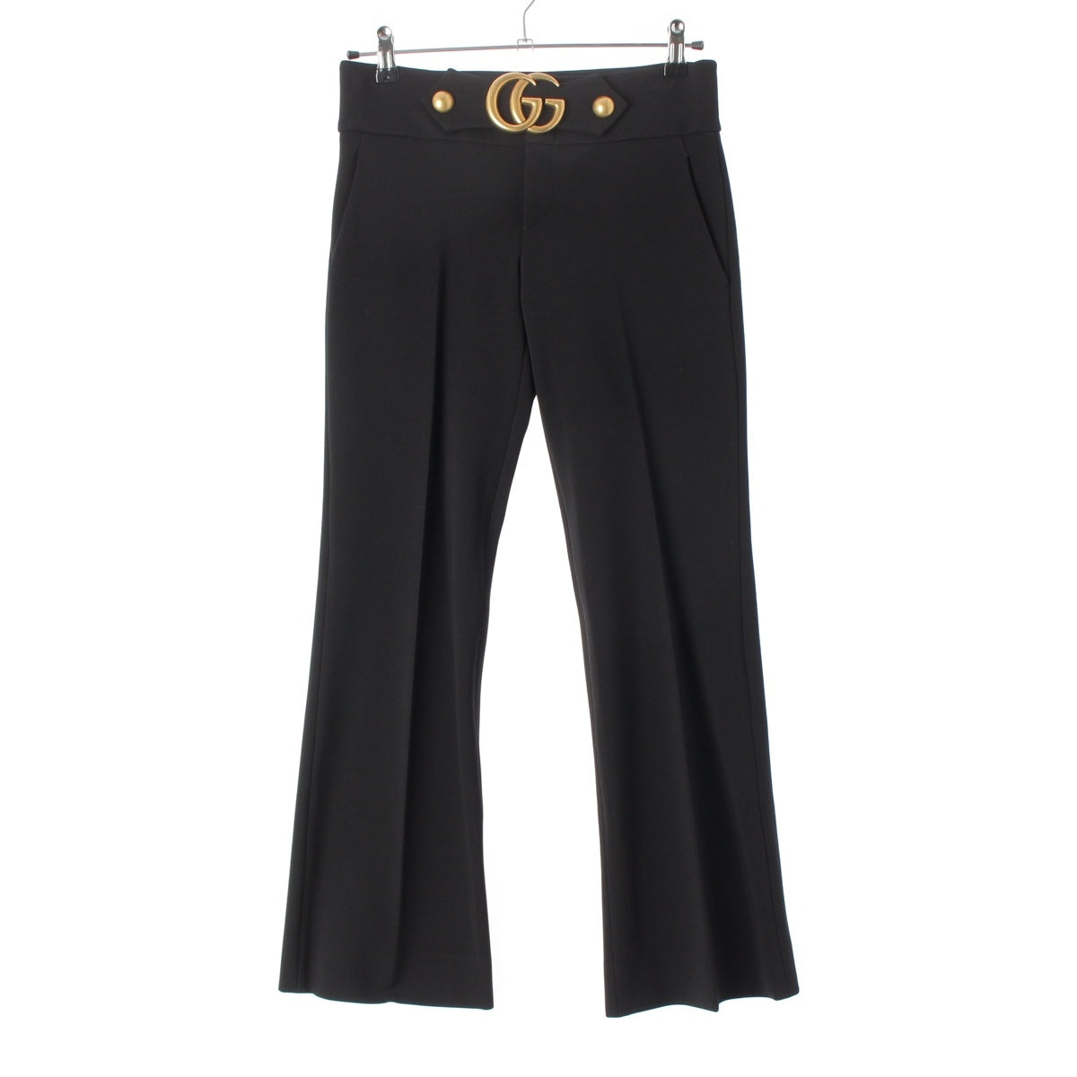 GUCCI GG Marmont Belted Slacks Pants Bottoms 462569 black 38