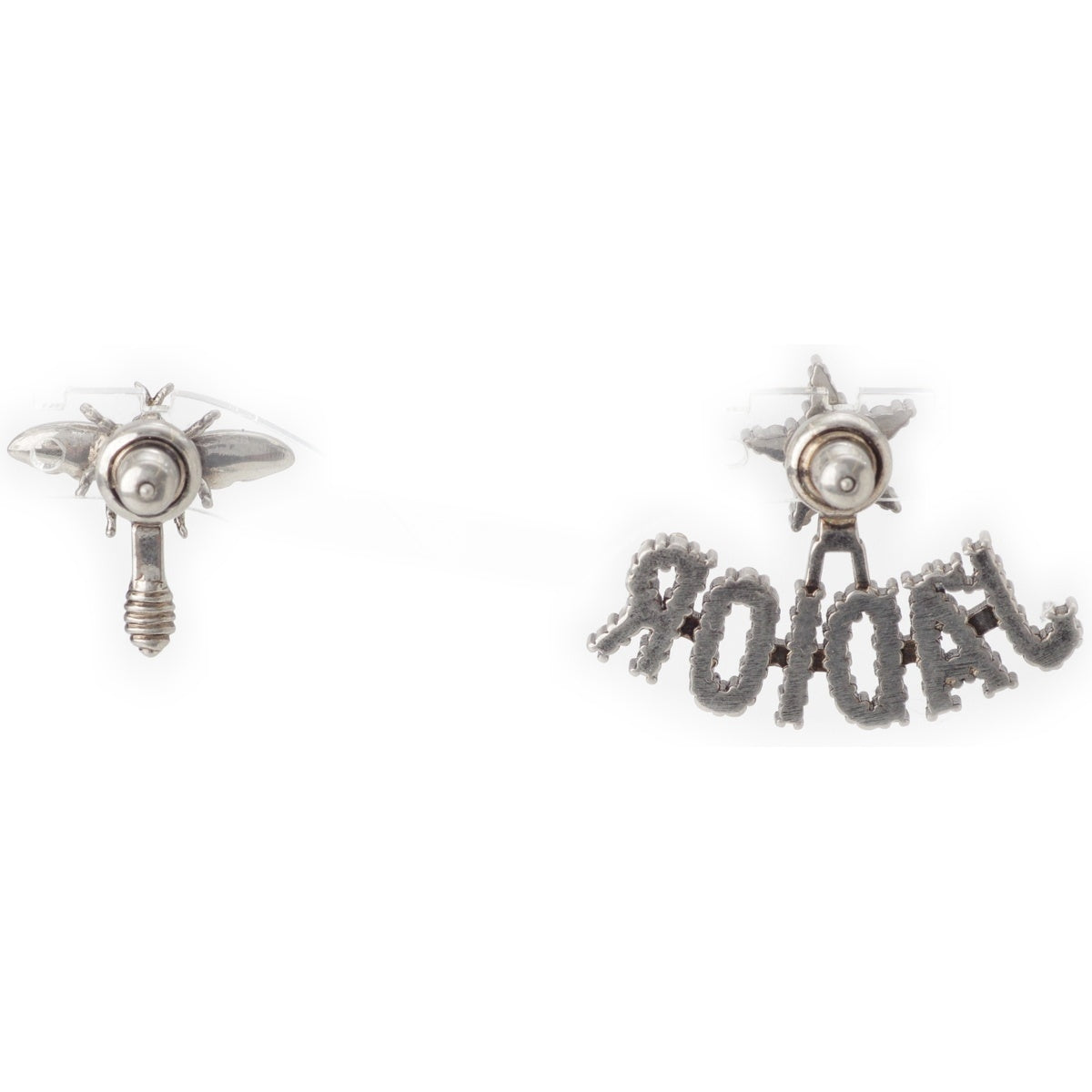 Dior J'ADIOR Bee Rhinestone Pierce Accessories Silver