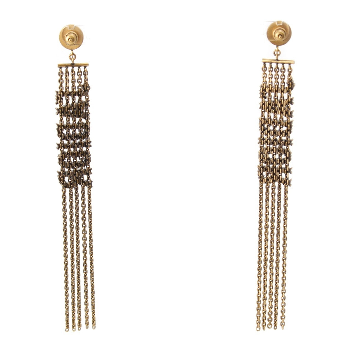 Dior J'ADIOR Rhinestone chain Pierce gold