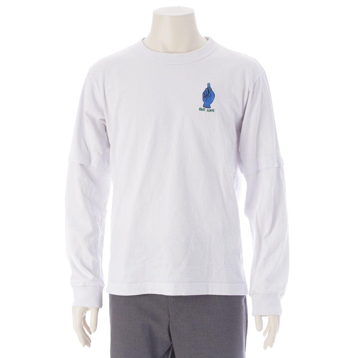 Sacai GONZ AND SACAI L/S T-Shirt Long sleeve Cut Embroidered long sleeves 24-0827S white 2