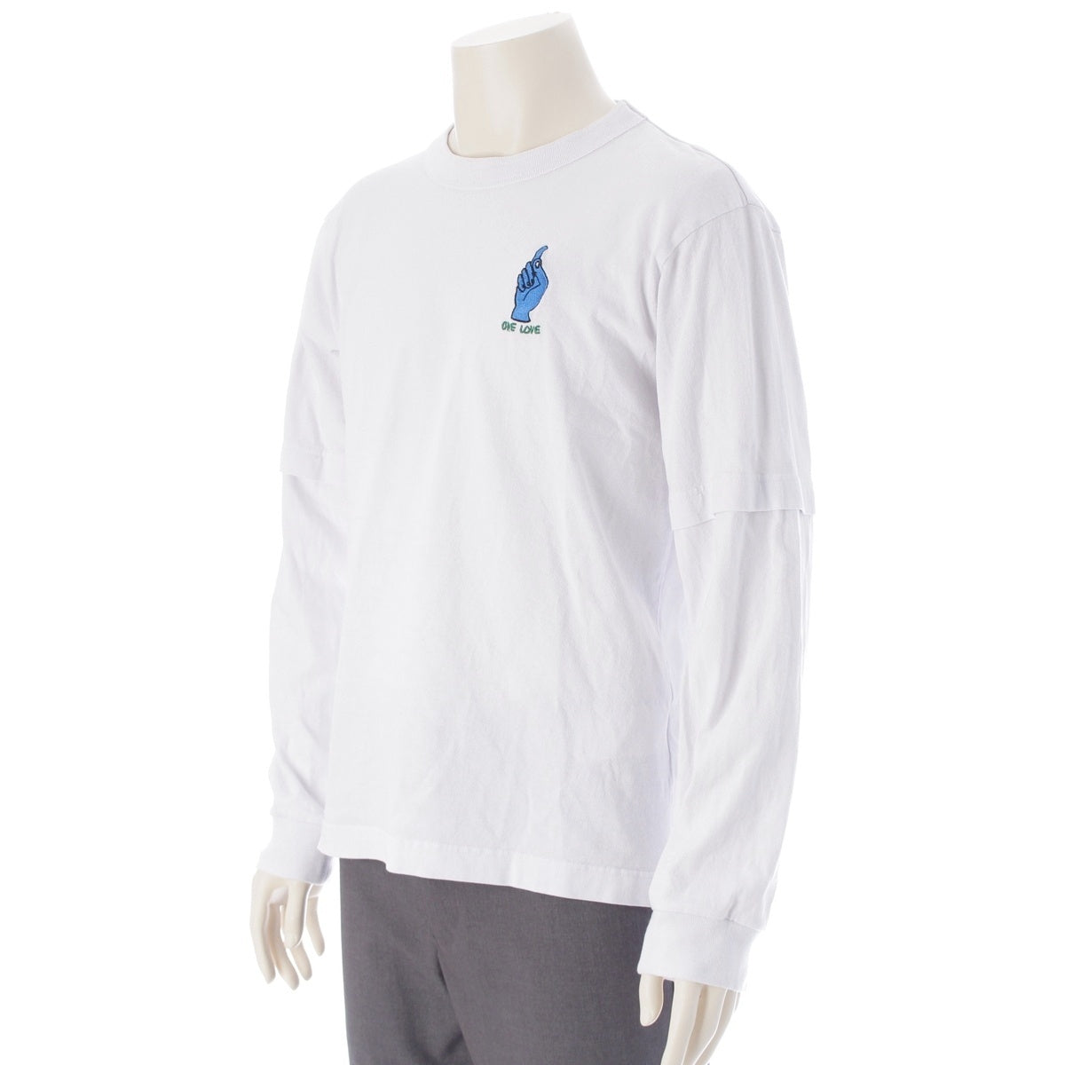 Sacai GONZ AND SACAI L/S T-Shirt Long sleeve Cut Embroidered long sleeves 24-0827S white 2
