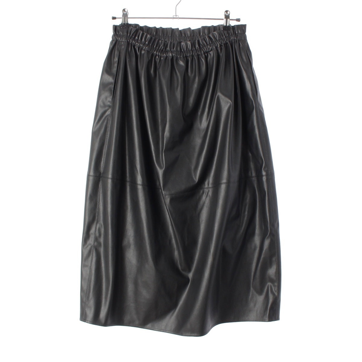 Drawer Faux leather long skirt 6524-2-991938 black 38