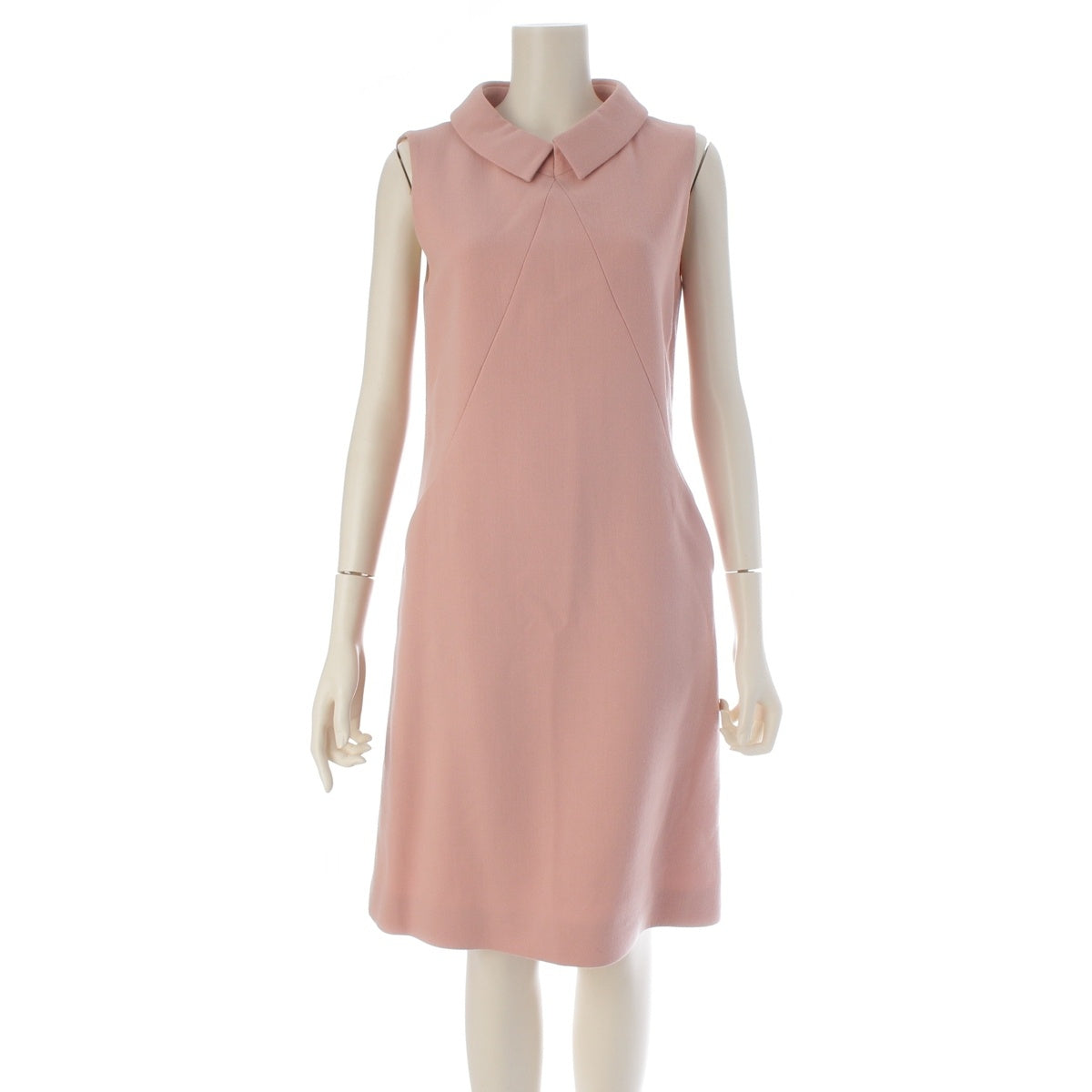 FOXEY Modern Garçon Collared Sleeveless Top one piece dress 38119 pink 38