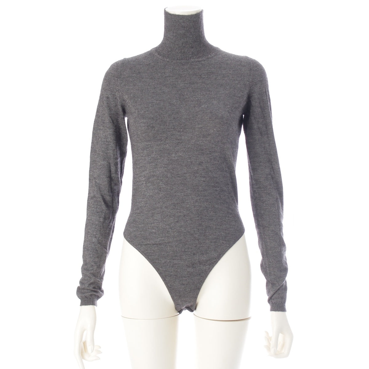 Christian Dior cashmere silk Tops, Bodysuit, Turtleneck, Long Sleeves knit 8A13205120 gray S