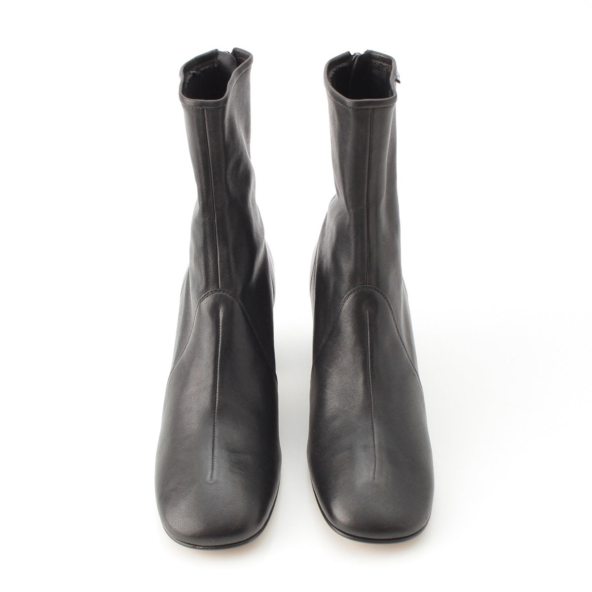 MIUMIU Nappa leather Stretch heel boots Booties black 38 1/2