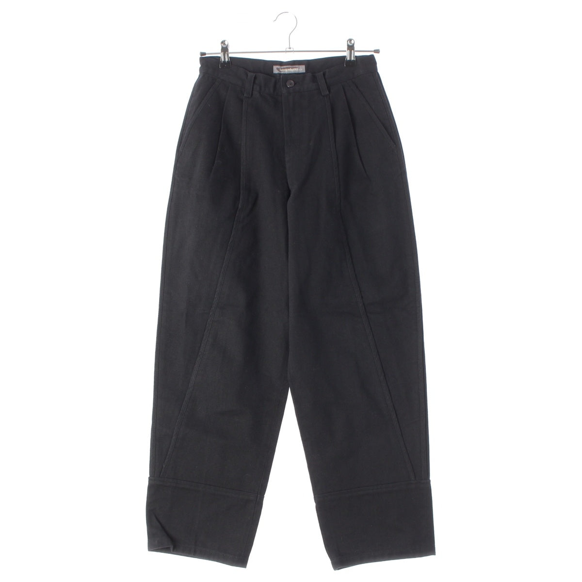 ISSEY MIYAKE cotton Brush Tag Katsuragi Modified Wide Tapered Pants Bottoms LG44254 Navy M