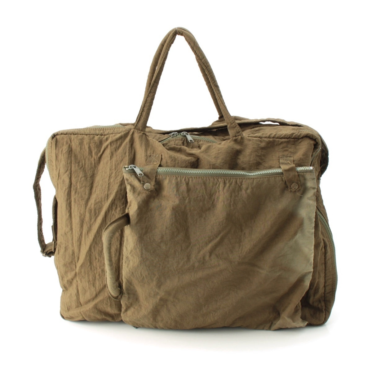 ISSEY MIYAKE Sports Nylon Transformable 2-Way Shoulder Bag Handbag Olive khaki yellow