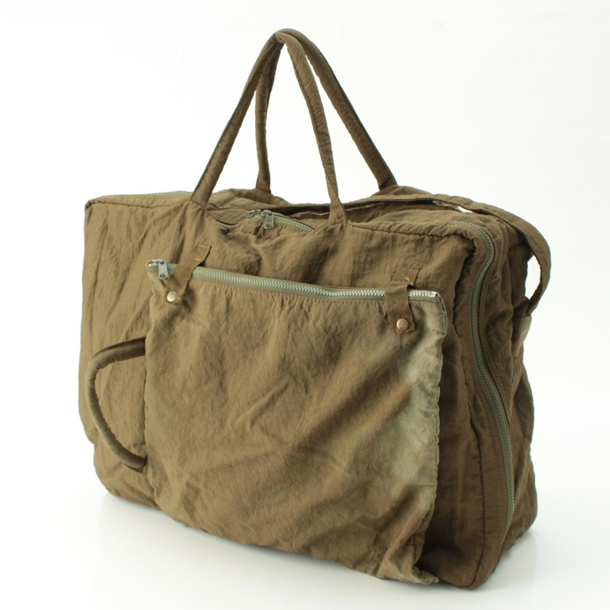 ISSEY MIYAKE Sports Nylon Transformable 2-Way Shoulder Bag Handbag Olive khaki yellow