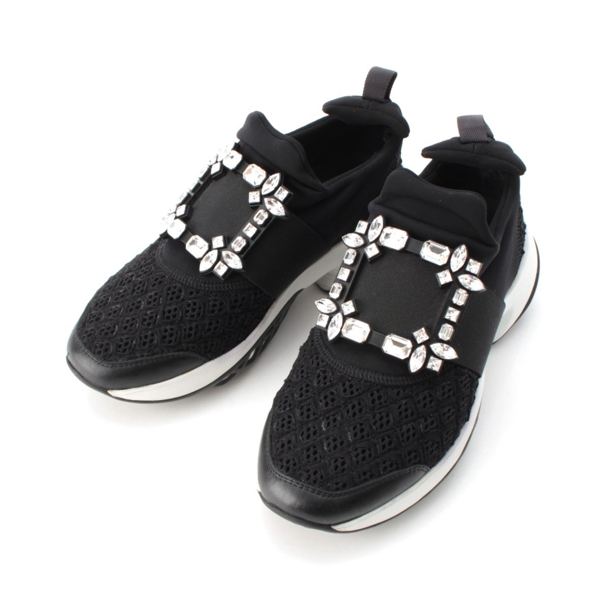 Roger Vivier Viv Lan fabric sneakers black 36 1/2