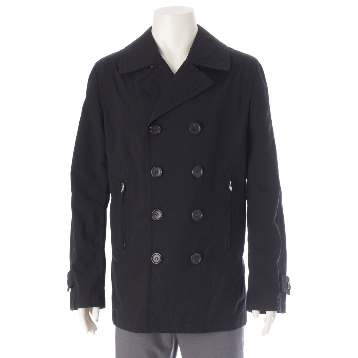 COMME des GARCONS HOMME wool P coat pea coat outer HR-C008 black L