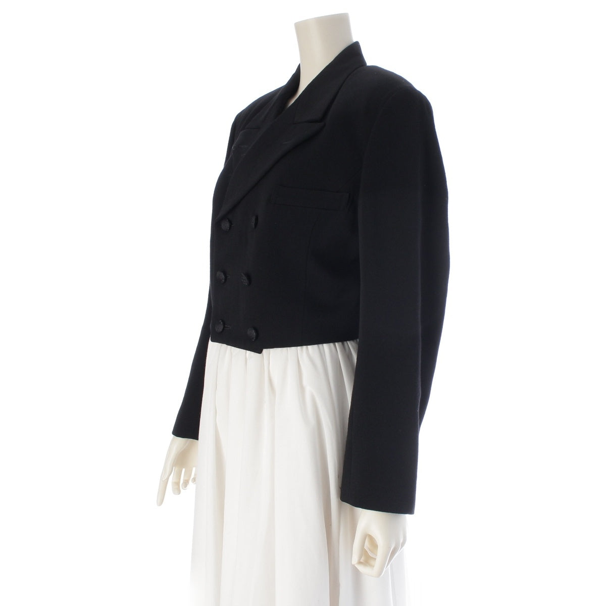 COMME des GARCONS wool Vintage Short Double tailored jacket GJ-05042 black S