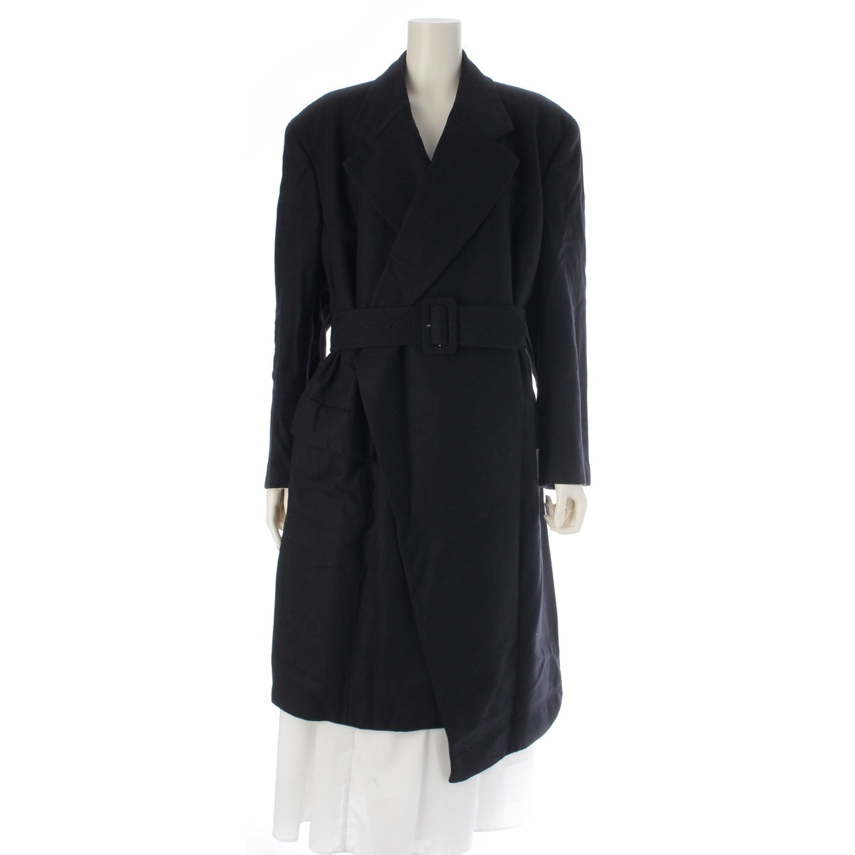 COMME des GARCONS wool cashmere vintage coat GC-050070 black