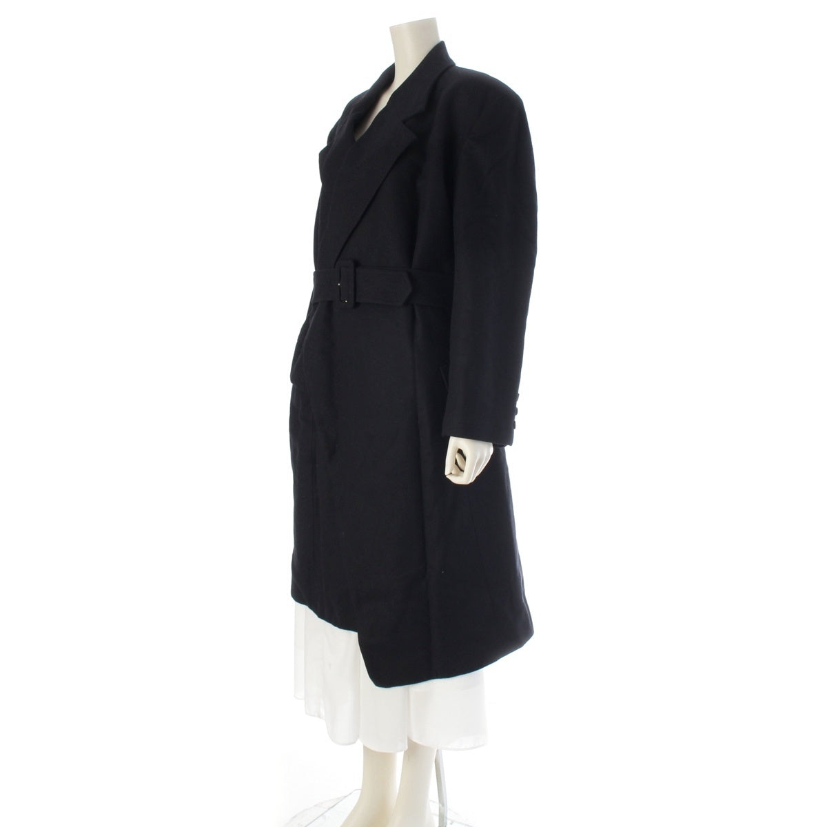 COMME des GARCONS wool cashmere vintage coat GC-050070 black