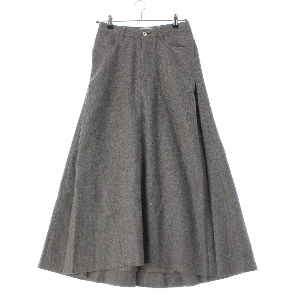 MADISON BLUE wool 5 Pocket Remake Long skirt MB224-6003 gray 01 S