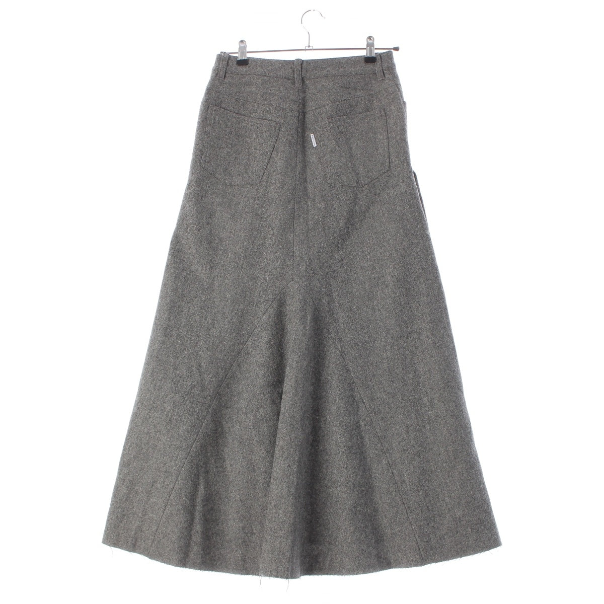 MADISON BLUE wool 5 Pocket Remake Long skirt MB224-6003 gray 01 S
