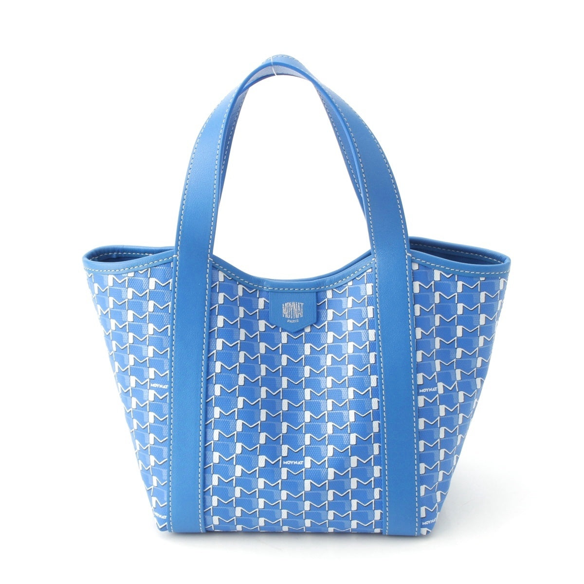 MOYNAT Coated canvas M.DUO CABAS Duo BB Tote Bag blue