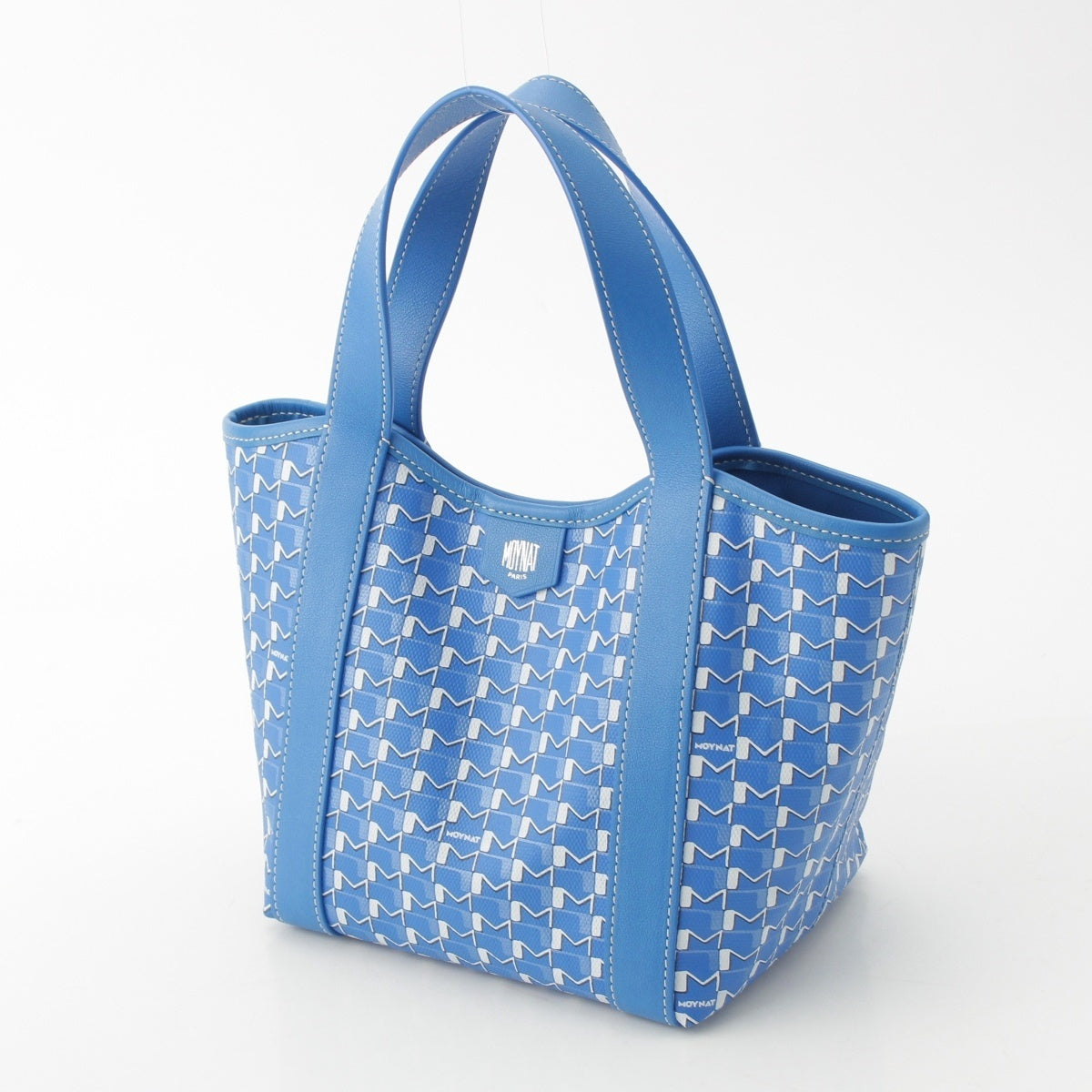 MOYNAT Coated canvas M.DUO CABAS Duo BB Tote Bag blue